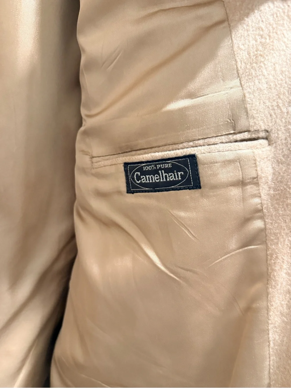 Vintage Camel Wool Barrister Blazer
